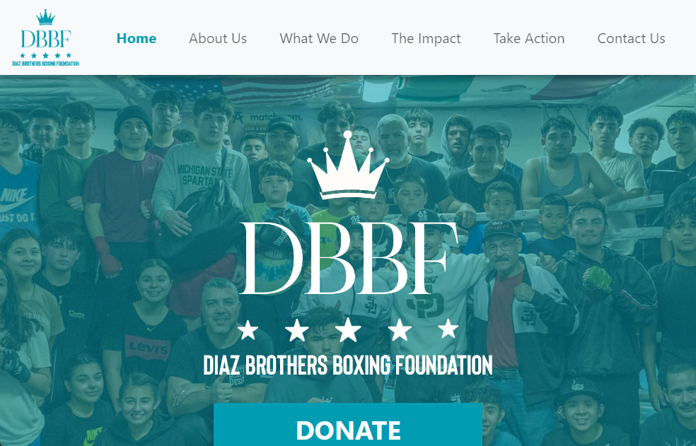 Diaz Brother's Boxing Foundation website