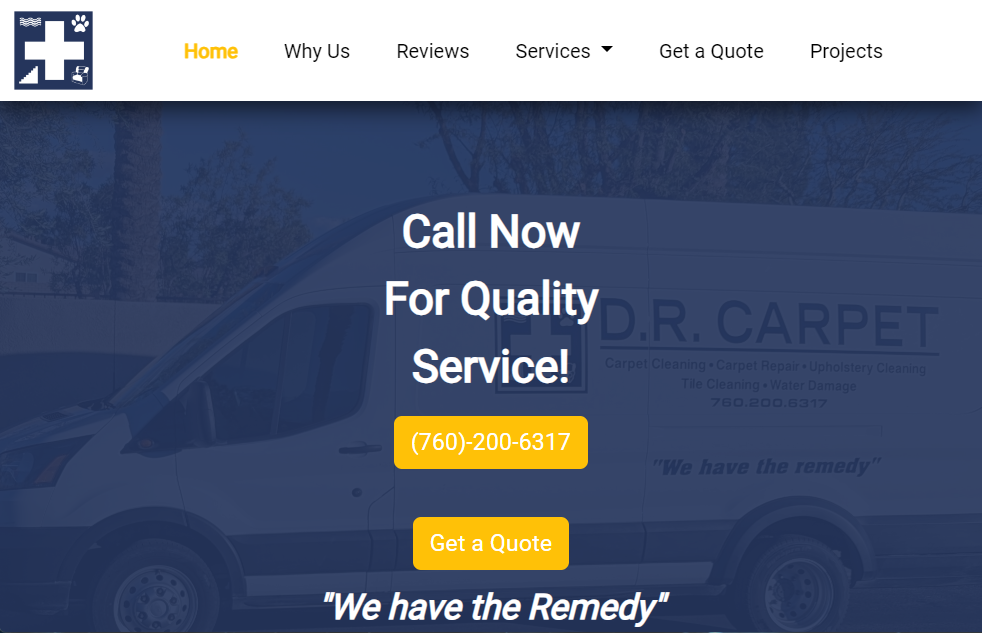D.R. Carpet website